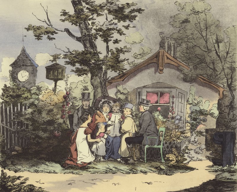 En minister og hans familie av after Henri Bonaventure Monnier
