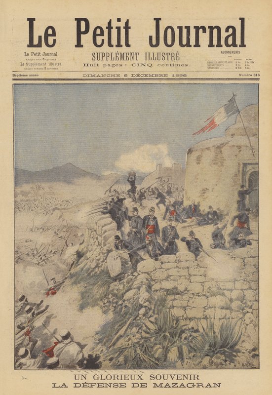 Et strålende minne. Forsvaret av Mazagran av after Henri Meyer
