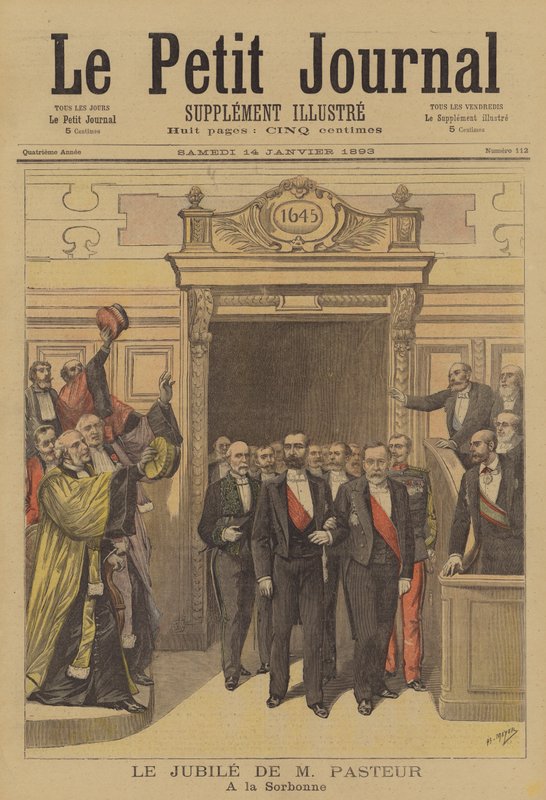 Feiringer til ære for 70-årsdagen til Louis Pasteur på Sorbonne av after Henri Meyer