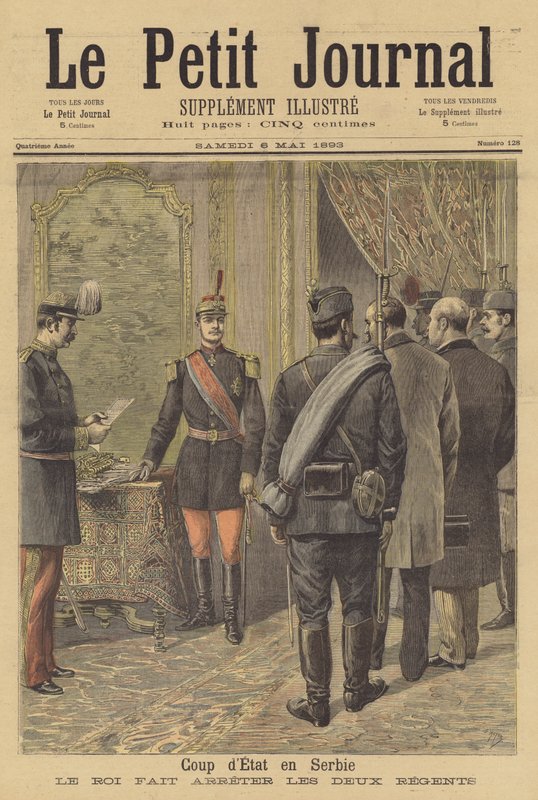 Statskupp i Serbia av after Henri Meyer