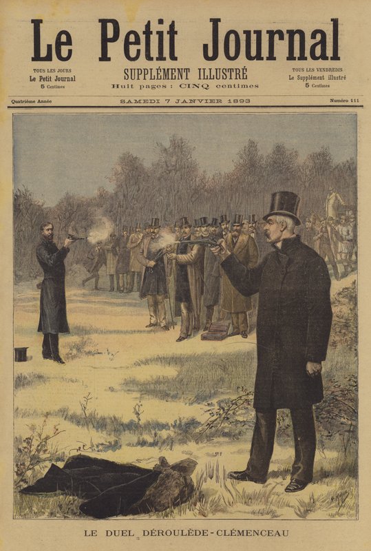 Duell mellom Paul Deroulede og Georges Clemenceau av after Henri Meyer