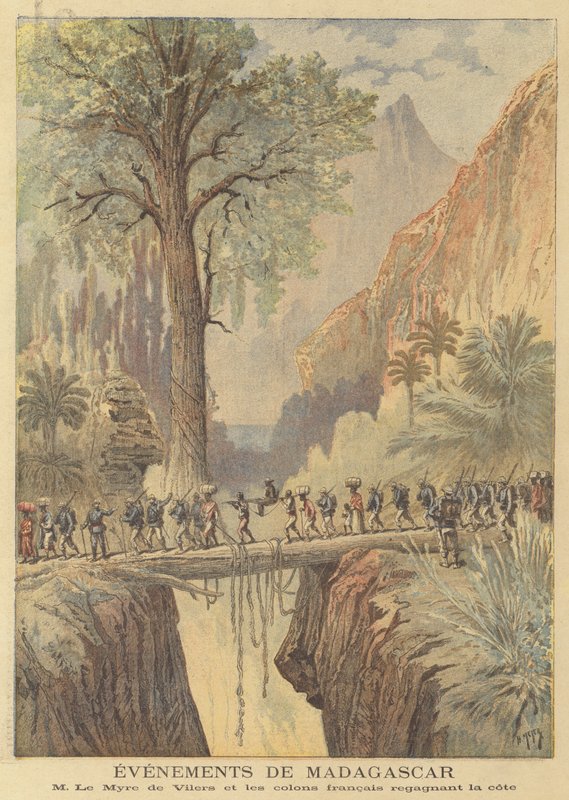 Begivenheter på Madagaskar av after Henri Meyer