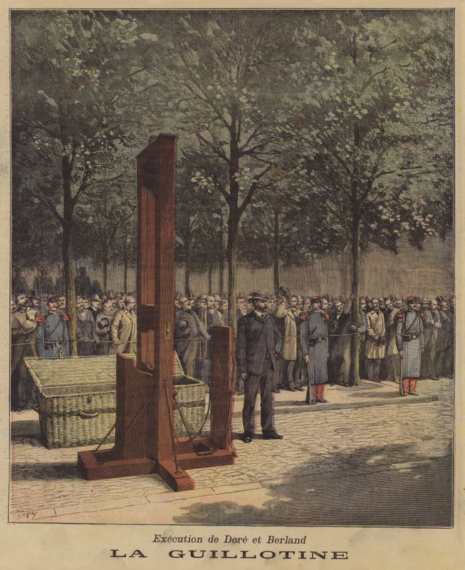 Henrettelse av Dore og Berland av after Henri Meyer