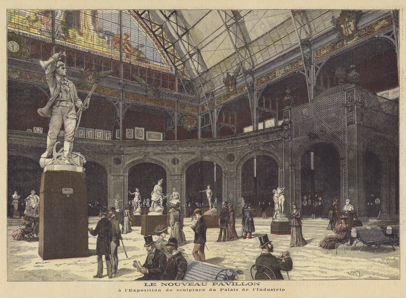 Utstilling av skulptur i den nye paviljongen til Palais de l