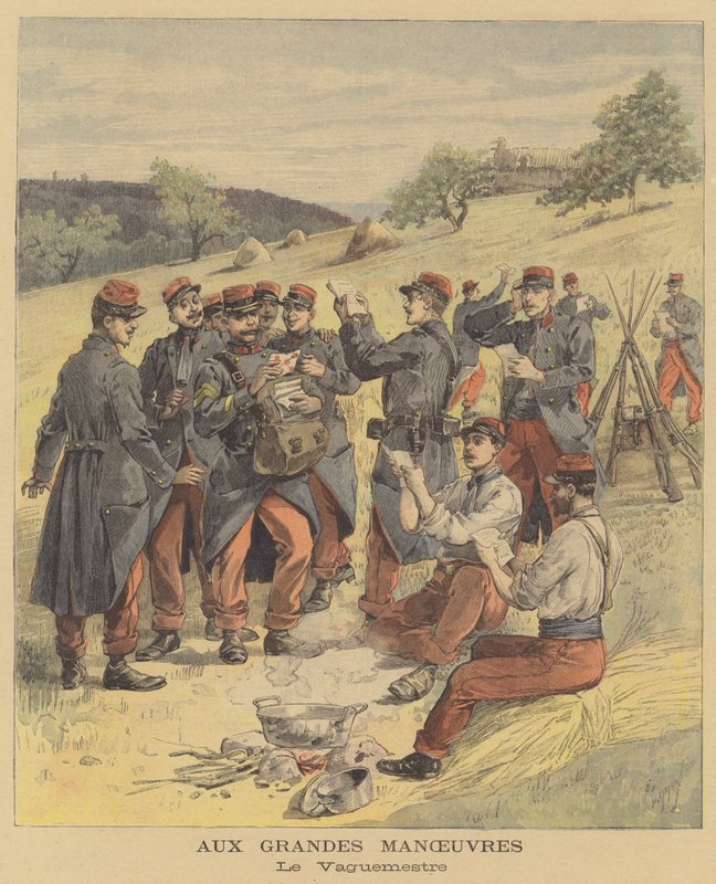 Franske militære manøvrer av after Henri Meyer