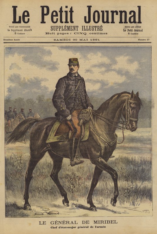 General de Miribel, sjef for den franske generalstaben av after Henri Meyer