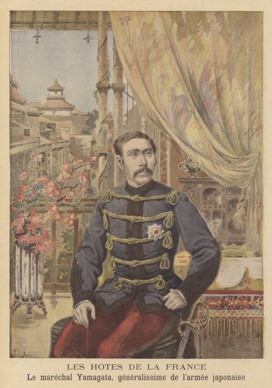 Gjester i Frankrike: Marshal Yamagata, generalissimo fra den japanske hæren av after Henri Meyer