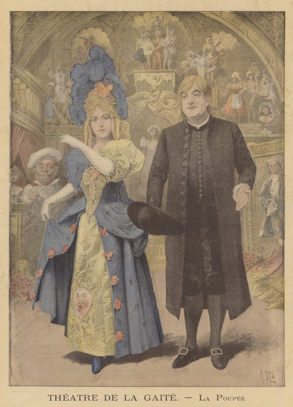 Produksjon av La Poupee (Dukken) ved Theatre de la Gaite av after Henri Meyer
