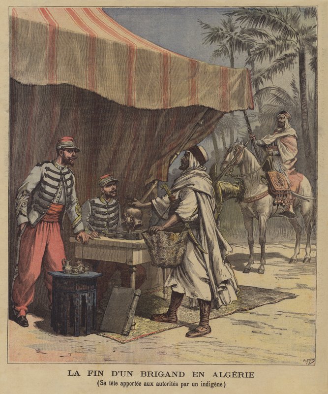 Slutten på en brigand i Algerie av after Henri Meyer
