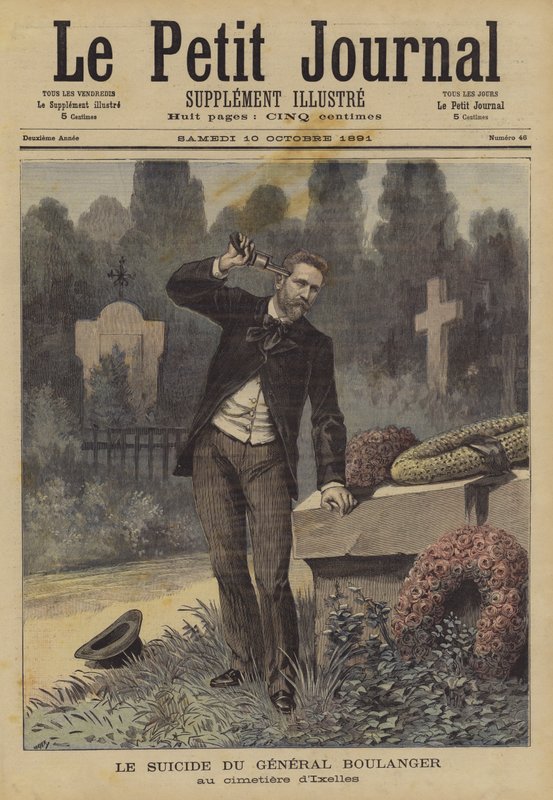 General Boulangers selvmord av after Henri Meyer