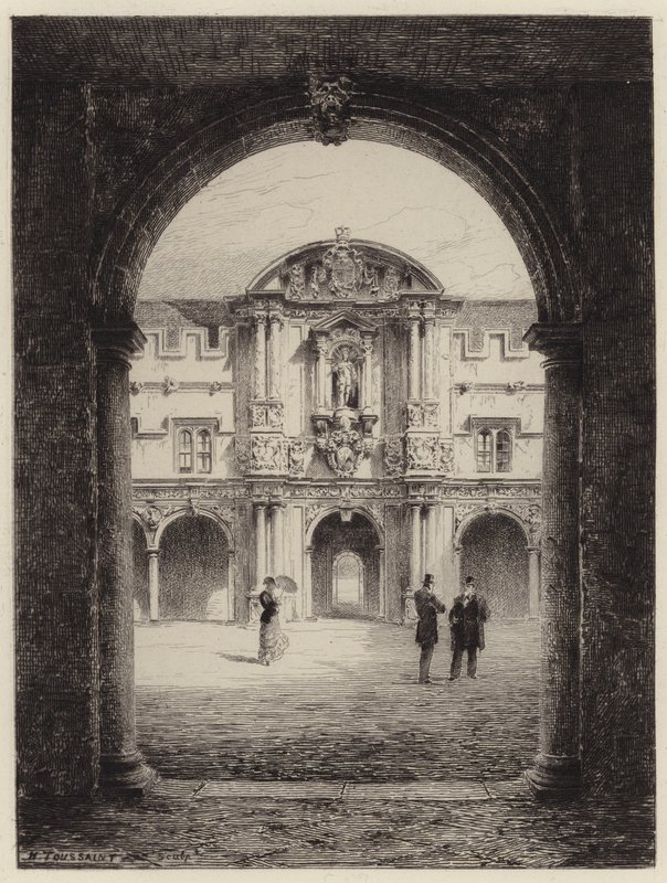 Porten til St Johns College av after Henri Toussaint