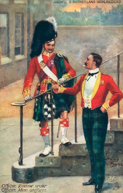 Argyll og Sutherland Highlanders av after Henry A. Payne