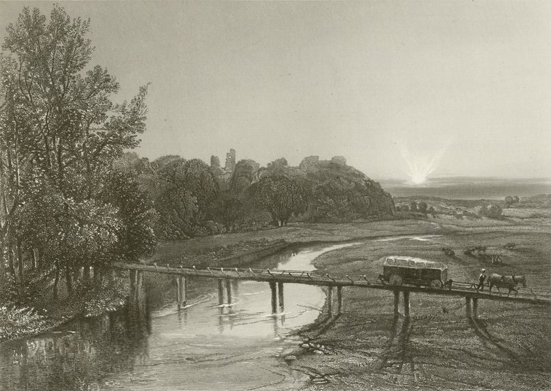 Tutbury Castle av Henry after Warren