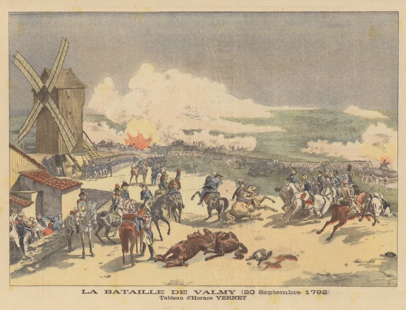 Slaget ved Valmy (20. september 1792) av after Horace Vernet