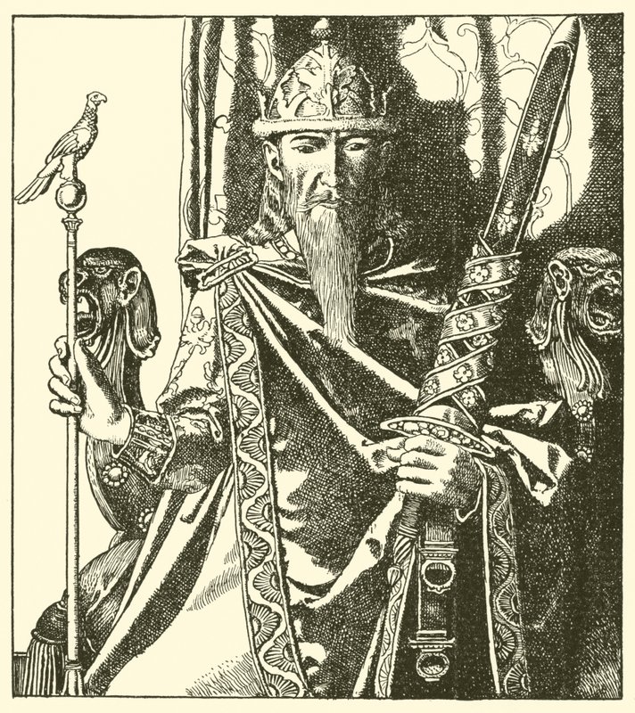 Kong Mark av Cornwall av after Howard Pyle