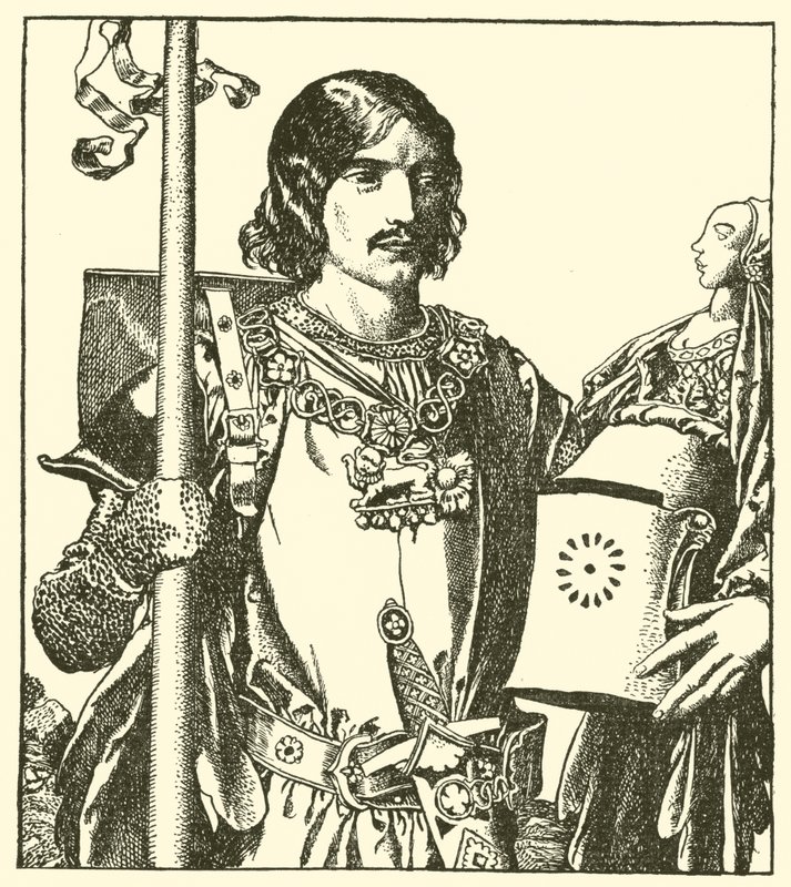 Sir Launcelot of the Lake av after Howard Pyle