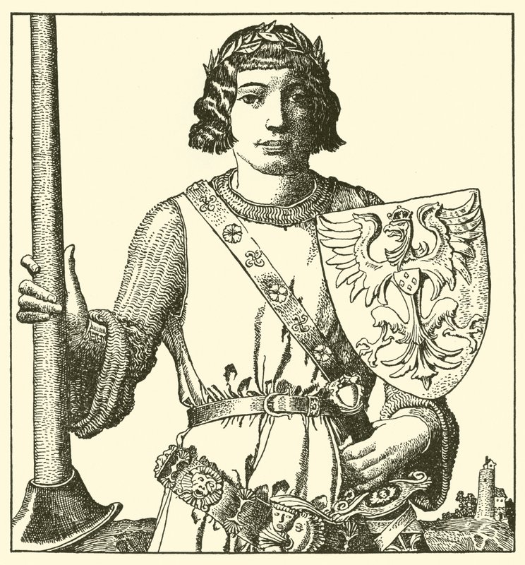 Sir Percival av Gales av after Howard Pyle