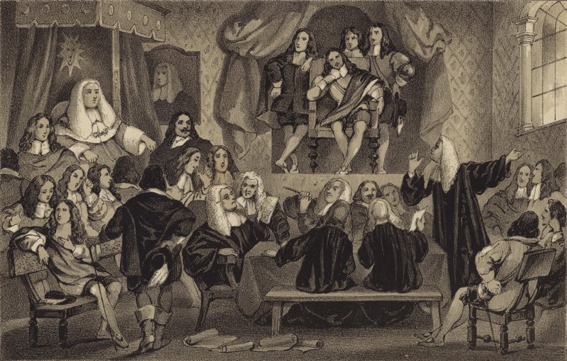 Temple Revels før Charles den andre av James Stephanoff