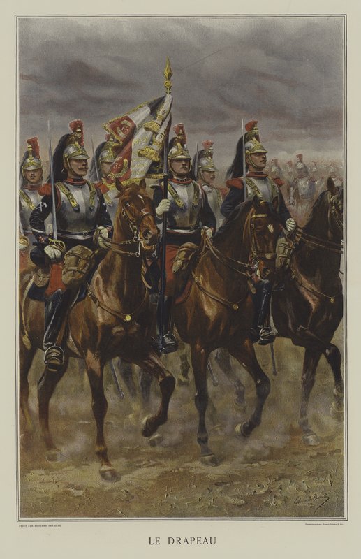 Flagget av after Jean Baptiste Edouard Detaille