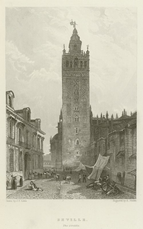 Sevilla, Giralda av after John Frederick Lewis