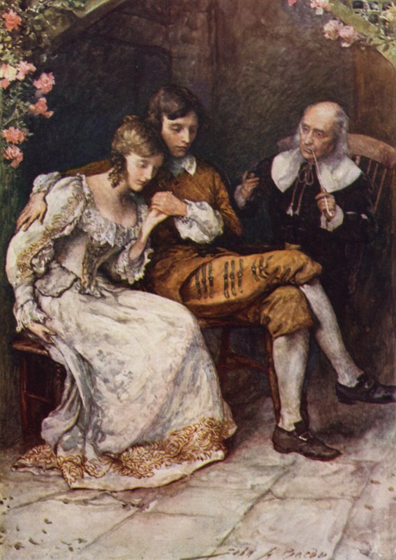 Ved Masters Door av after John Henry Frederick Bacon