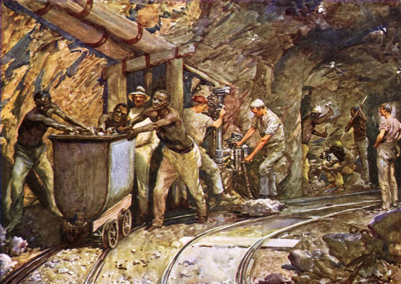 I en Kimberley diamantgruve av after John Henry Frederick Bacon