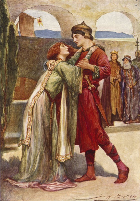 Posthumus og Imogen av after John Henry Frederick Bacon