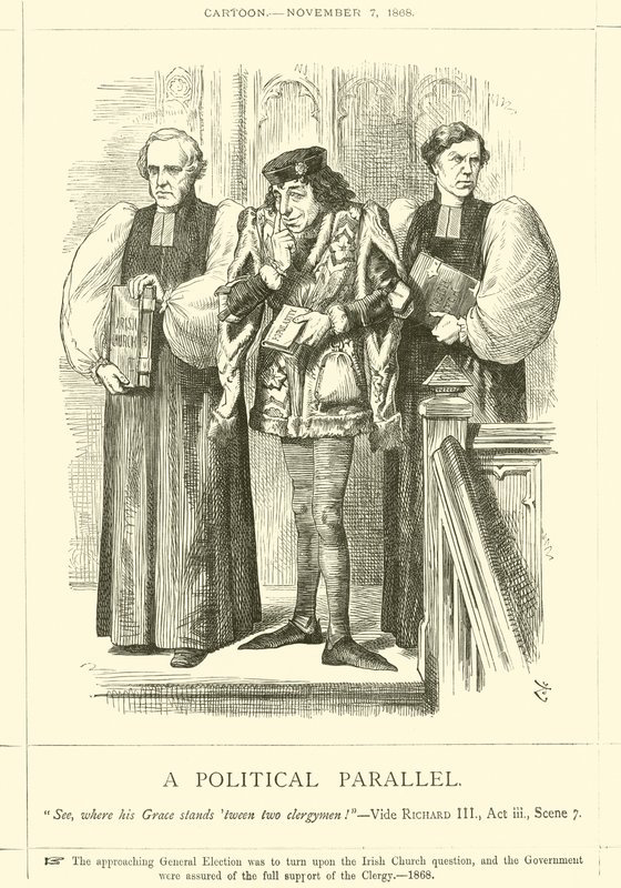 En politisk parallell av after John Tenniel