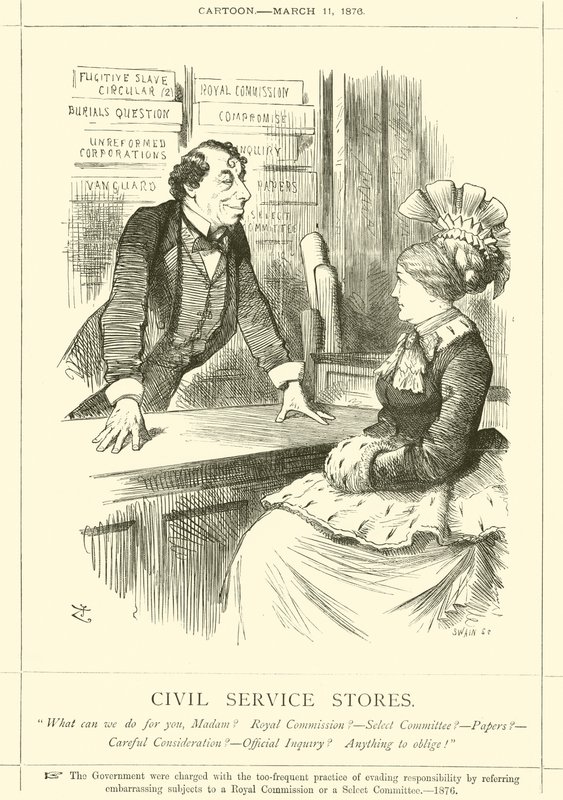 Tjenestebutikker av after John Tenniel