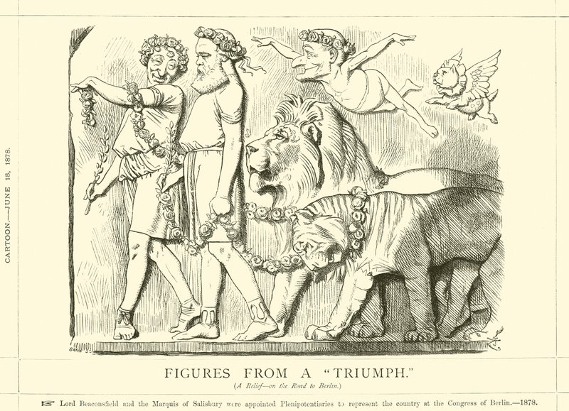 Figurer fra en triumf av after John Tenniel