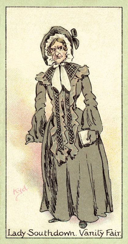 Lady Southdown, Vanity Fair (chromolitho) av after Joseph Clayton Clarke