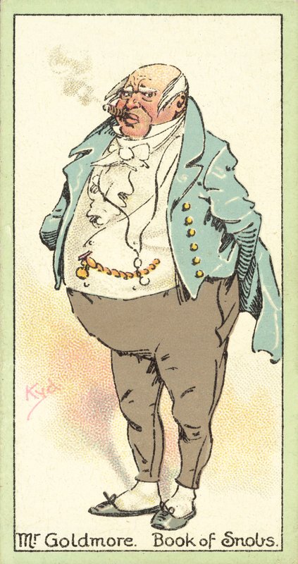 Mr Goldmore, Book of Snobs (chromolitho) av after Joseph Clayton Clarke