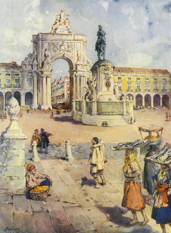 Praca do Commercio, Lisboa av Joseph (after) Finnemore
