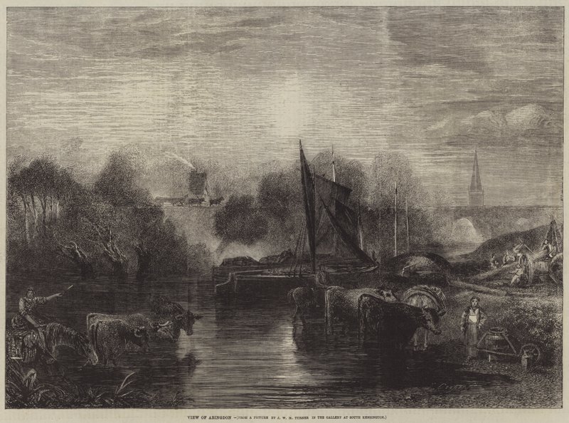 Utsikt over Abingdon av after Joseph Mallord William Turner