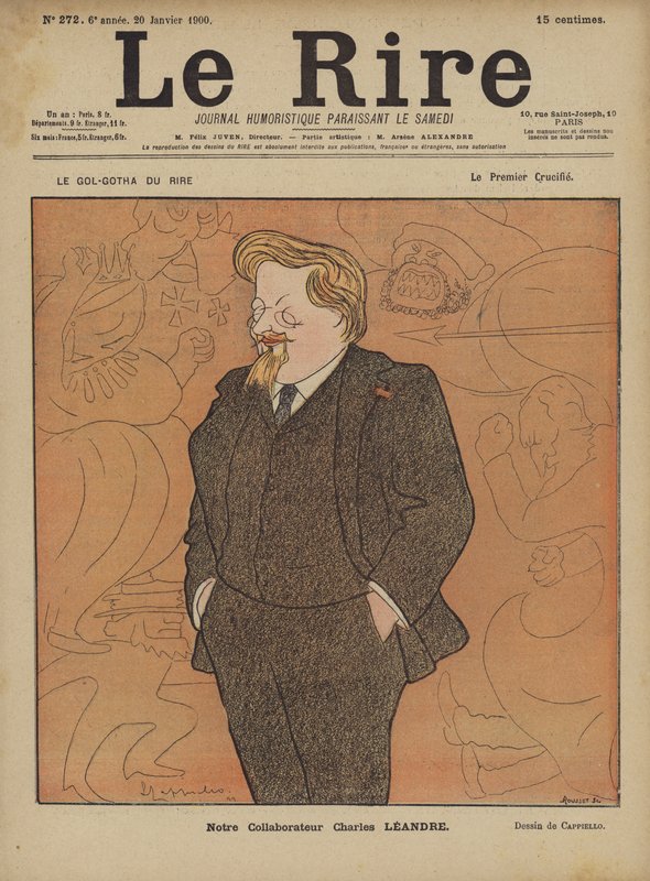 Charles Leandre, illustrasjon for Le Rire av after Leonetto Cappiello