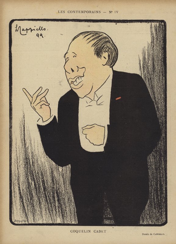 Coquelin Cadet, illustrasjon for Le Rire av after Leonetto Cappiello