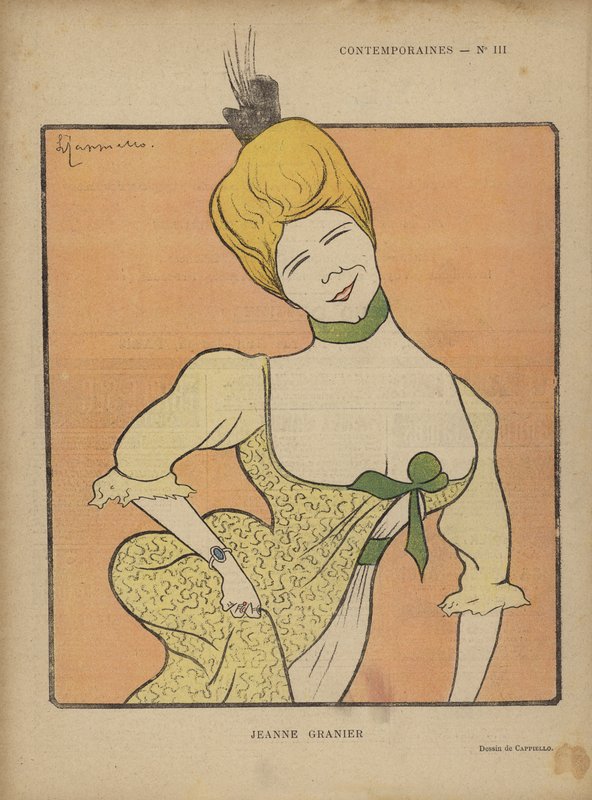 Jeanne Granier, illustrasjon for Le Rire av after Leonetto Cappiello