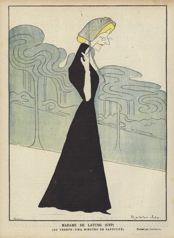 Madame De Latude (GYP), illustrasjon for Le Rire av after Leonetto Cappiello