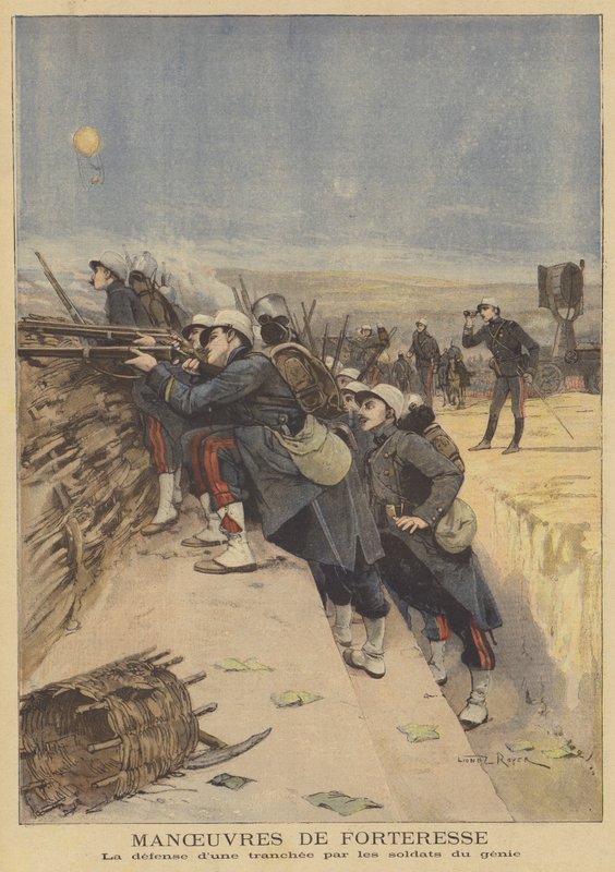 Den franske hærens manøvrer av after Lionel Royer