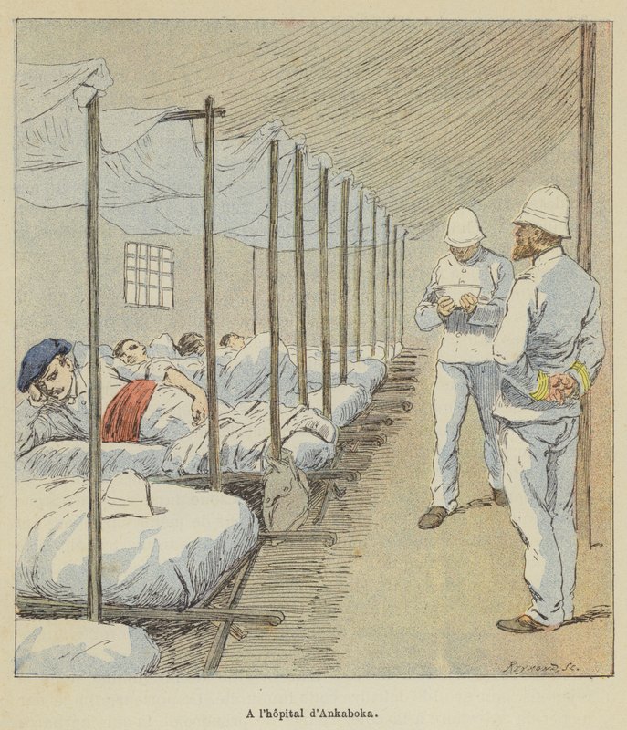 En lhopital dAnkaboka av after Louis Charles Bombled