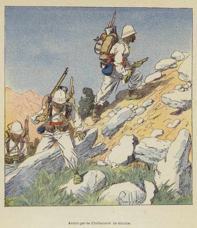 Marine Infantry Vanguard av after Louis Charles Bombled