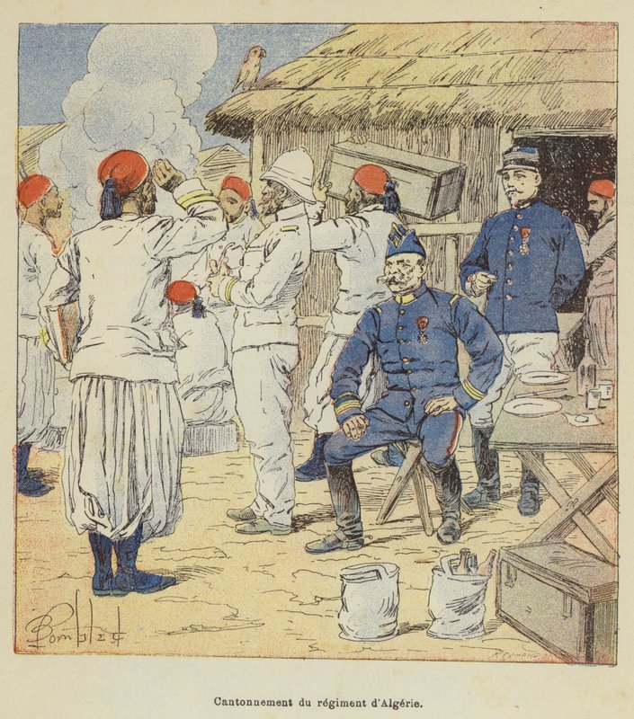 Kanton av det algeriske regimentet av after Louis Charles Bombled
