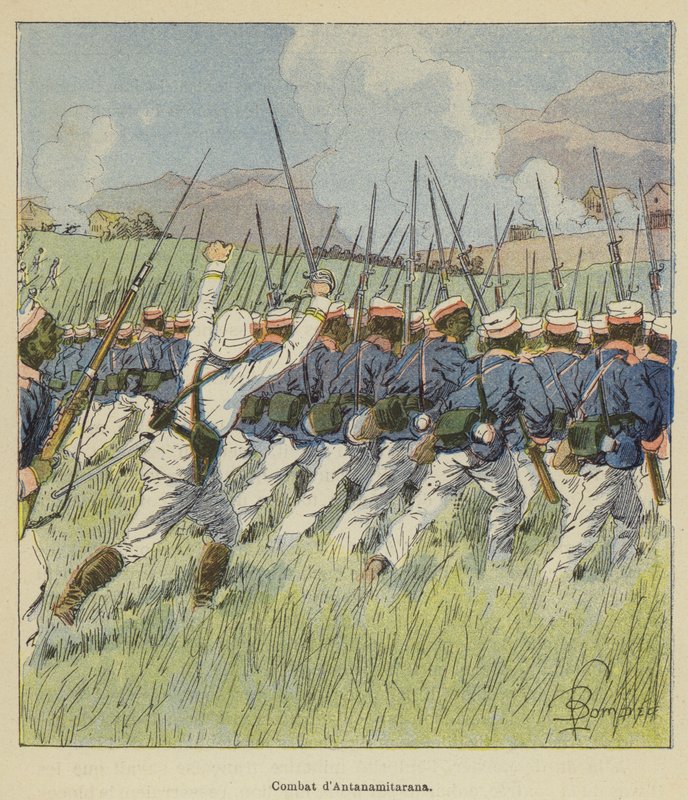 Bekjemp dAntanamitarana av after Louis Charles Bombled