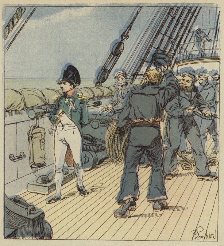 Til å begynne med viste mannskapet stor nysgjerrighet av after Louis Charles Bombled