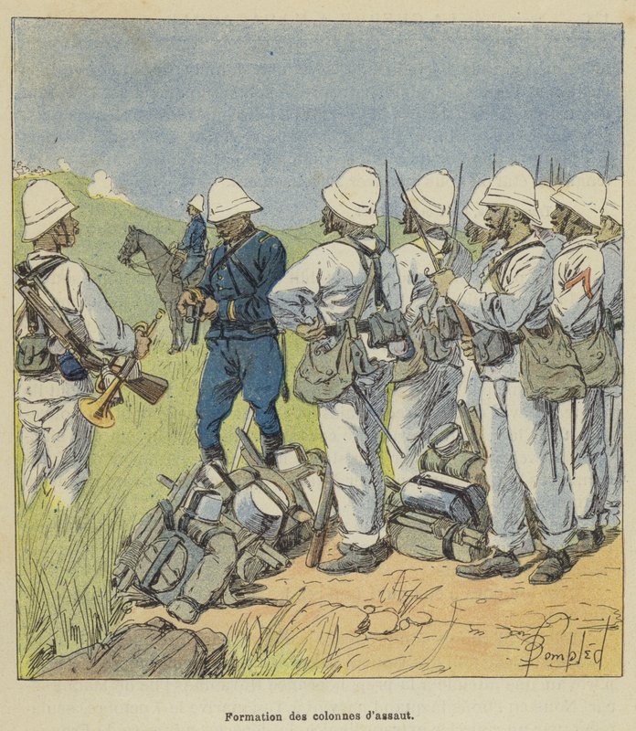 Dannelse av angrepskolonner av after Louis Charles Bombled