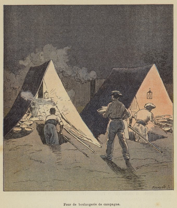 Landlig bakerovn av after Louis Charles Bombled