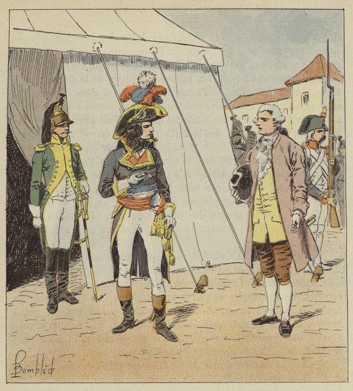 Det er for sent, sa generalsjefen og tok frem klokken. av after Louis Charles Bombled