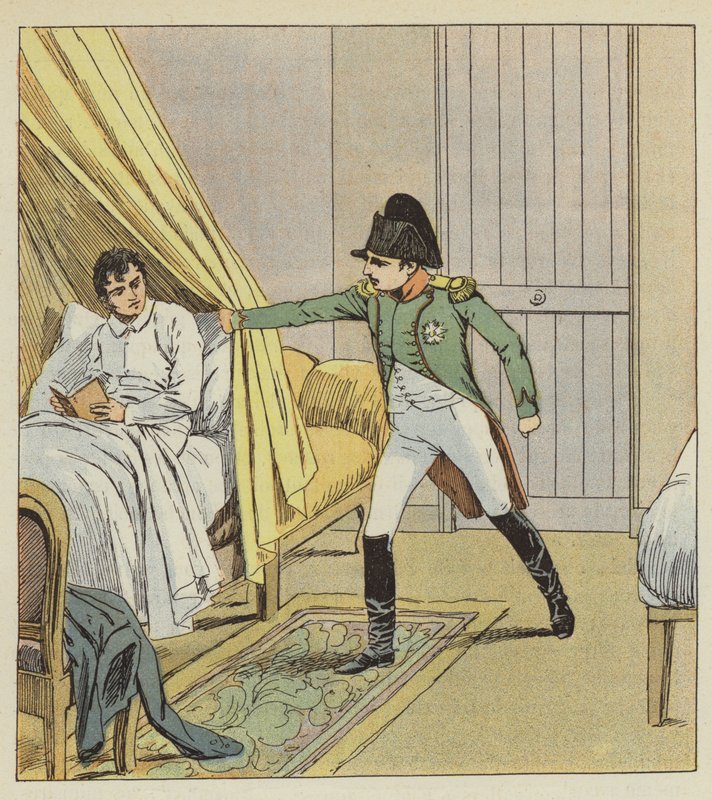 Jeg så en arm åpne forhenget mitt med autoritet av after Louis Charles Bombled