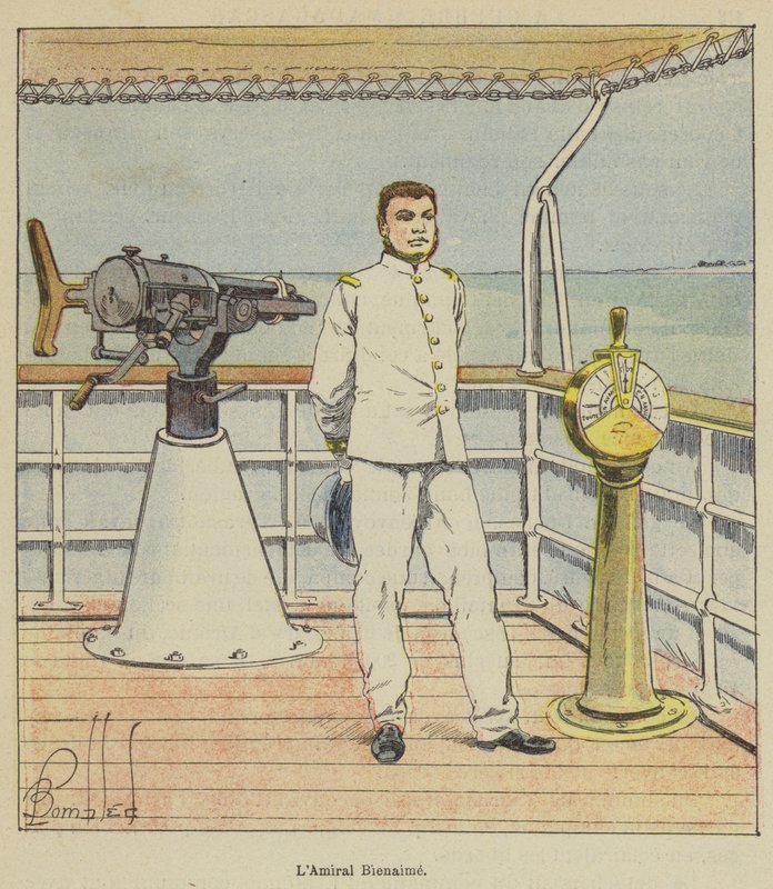 LAmiral Bienaime av after Louis Charles Bombled