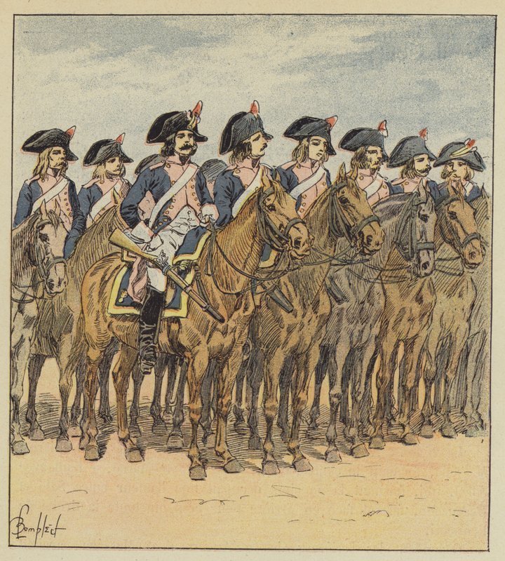 Kavaleriet og hærene i Italia av after Louis Charles Bombled